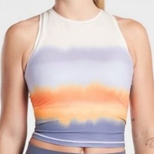 New Women's Athleta Shanti Printed Crop Tank Sz 2X